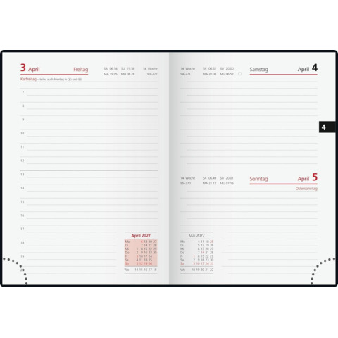 Rido/idé Taschenkalender Technik III 2027 – A6, Kunststoff Catana, schwarz