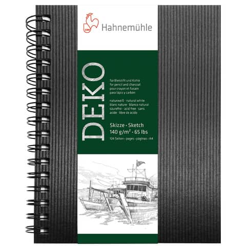 HAHNEMÜHLE Skizzenbuch, A4, 140g/m², 96 Blatt, naturweiß