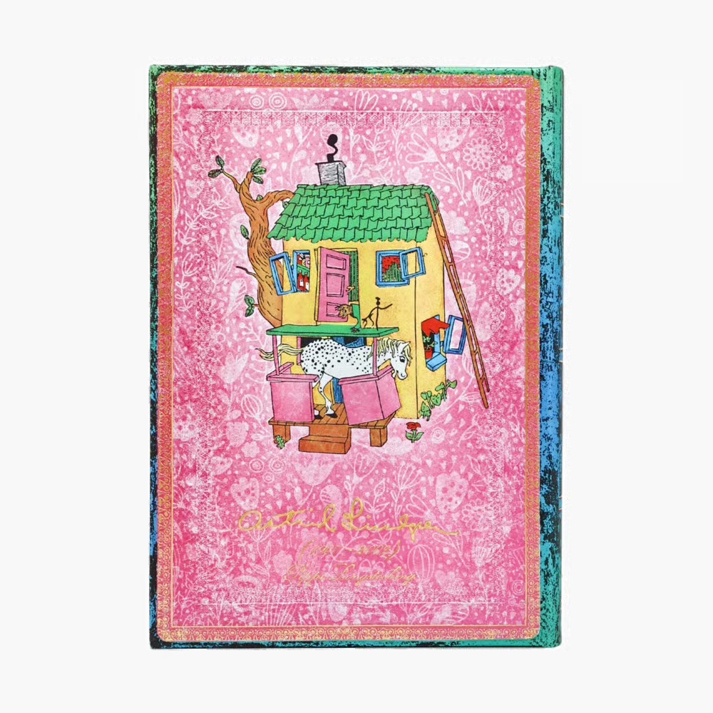 Paperblanks 2027 Astrid Lindgren, Pippi Langstrumpf Hardcover Midi Tagesüberblick 12-Monatskalender