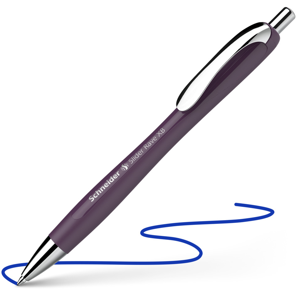 Schneider Slider Rave XB Kugelschreiber, dokumentenecht, pflaume