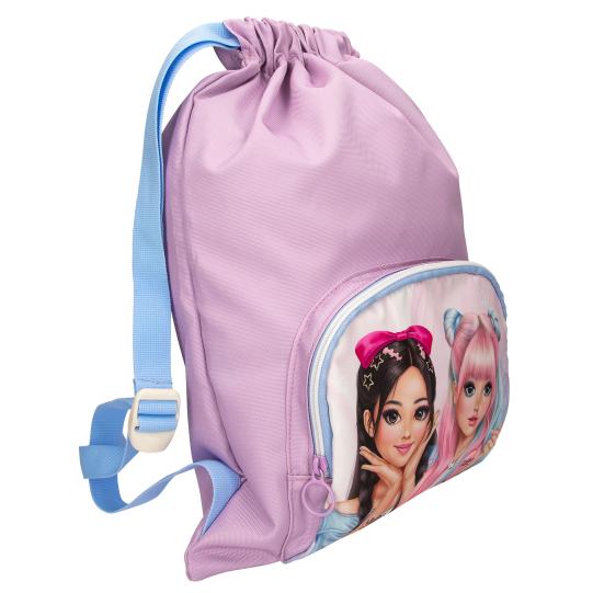 TOPModel Sportbeutel MODERN GIRLY – Pastell, mit Fronttasche und verstellbaren Trägern