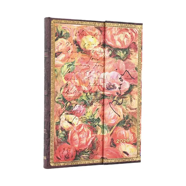paperblanks Kalender 2026 - Renoir, Brief an Morisot - Midi - Horizontal mit Klappumschlag