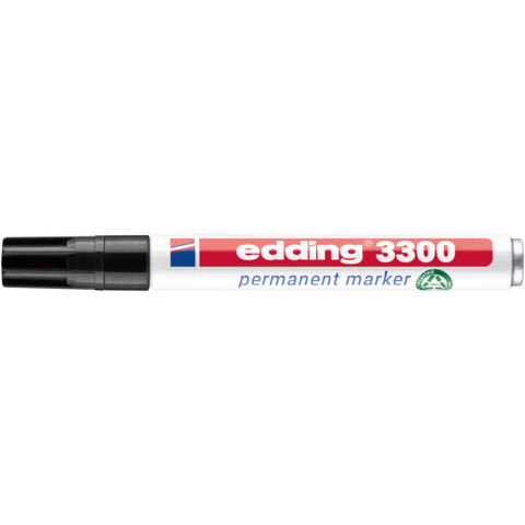 edding Permanentmarker 3300, Keilspitze, nachfüllbar, 1-5mm, schwarz