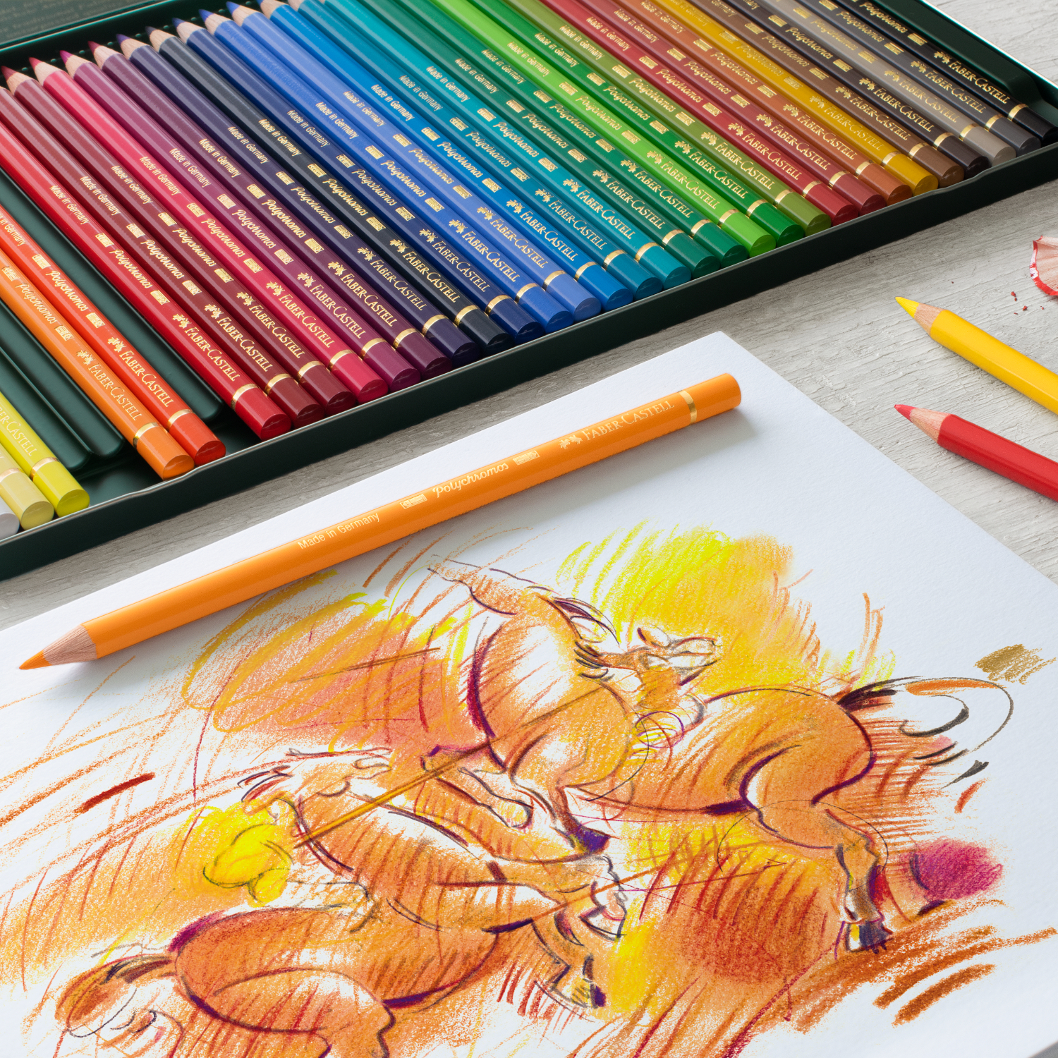 Faber-Castell Polychromos Farbstift 109 chromgelb dunkel