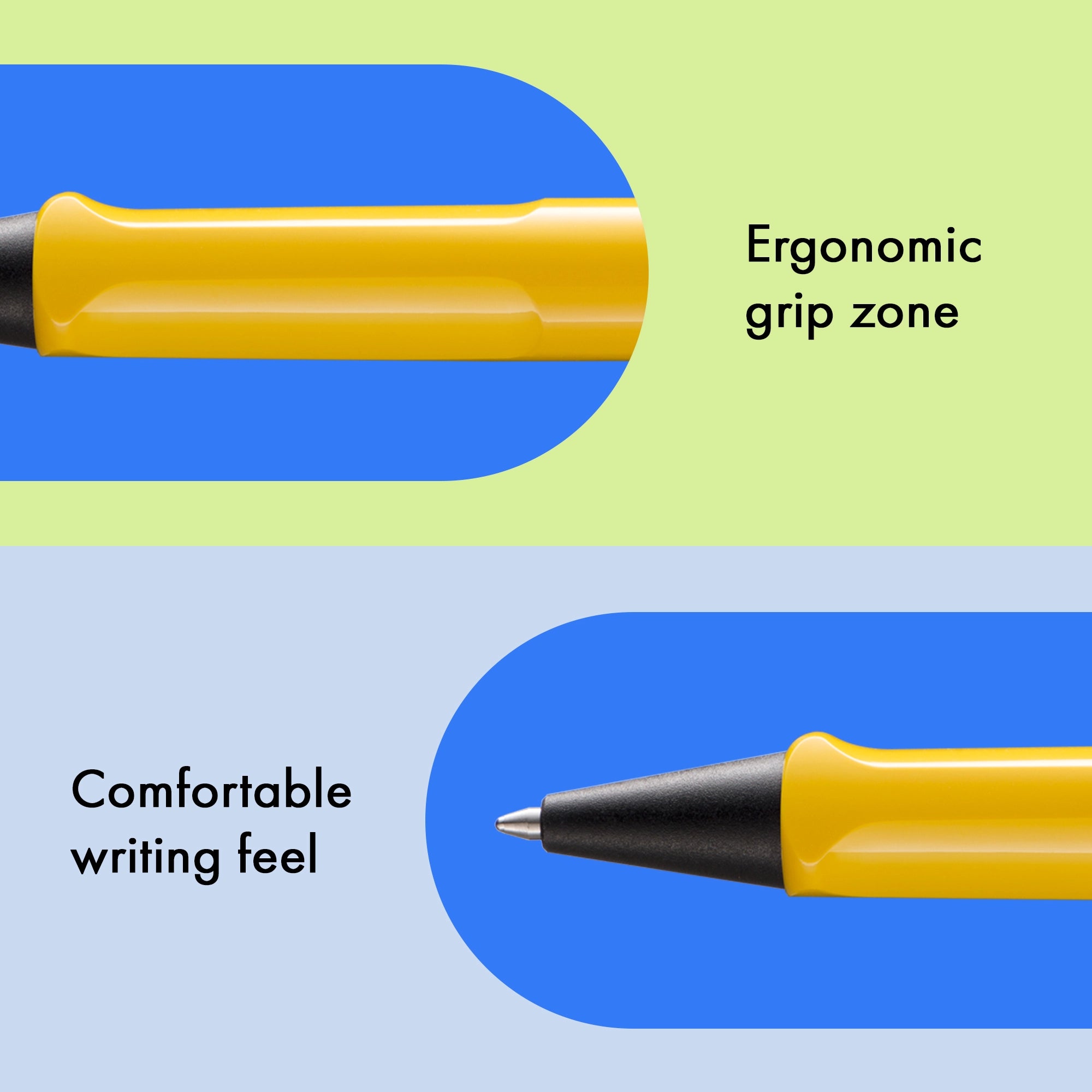 Lamy safari Kugelschreiber 218 - yellow - ergonomischer Griff, Großraummine M16