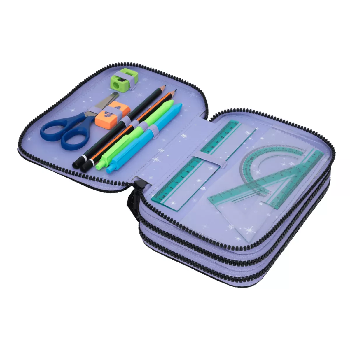 Coolpack JUMPER 3 gefülltes Etui Kuromi – 3 Fächer, 48-teilig