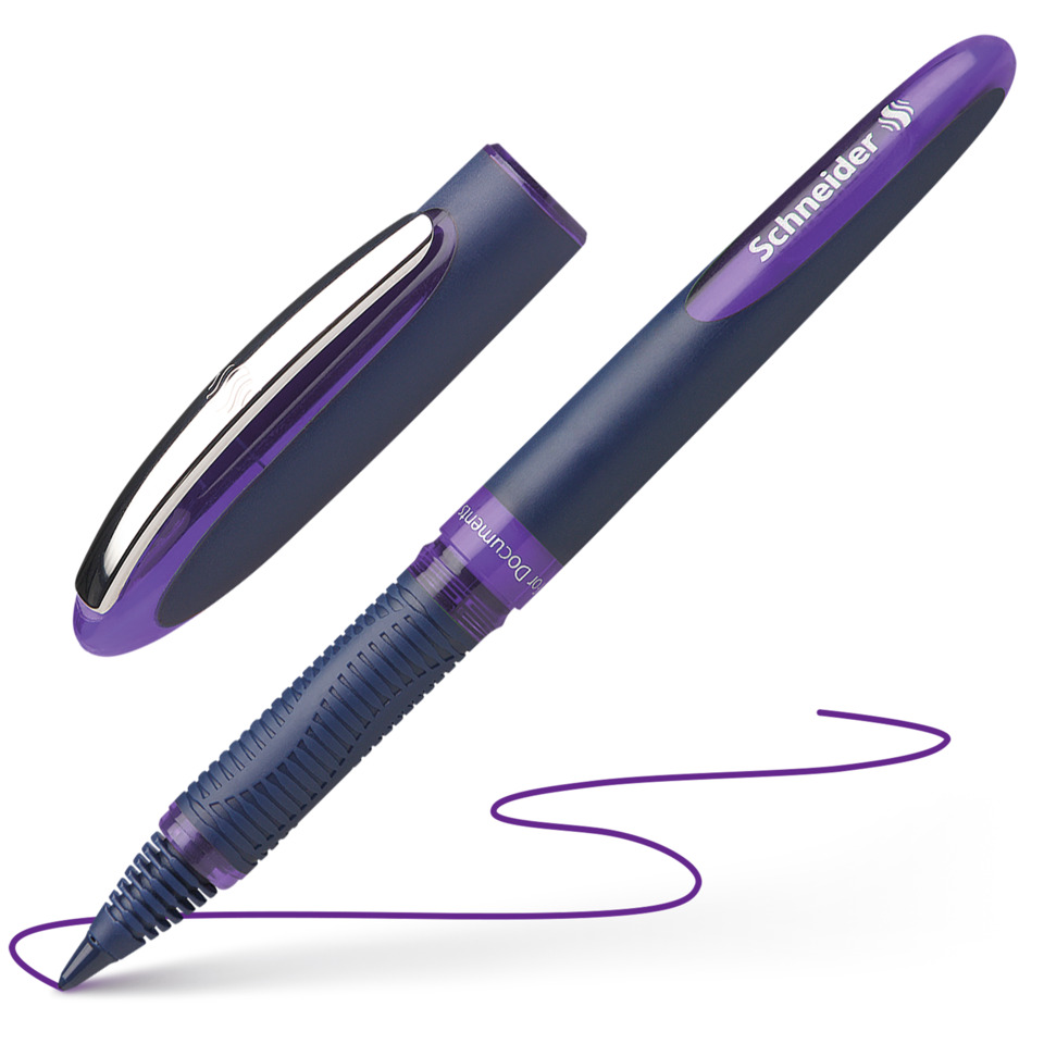 Schneider Tintenroller One Business, Ultra-Smooth-Spitze, 0,6 mm, violett