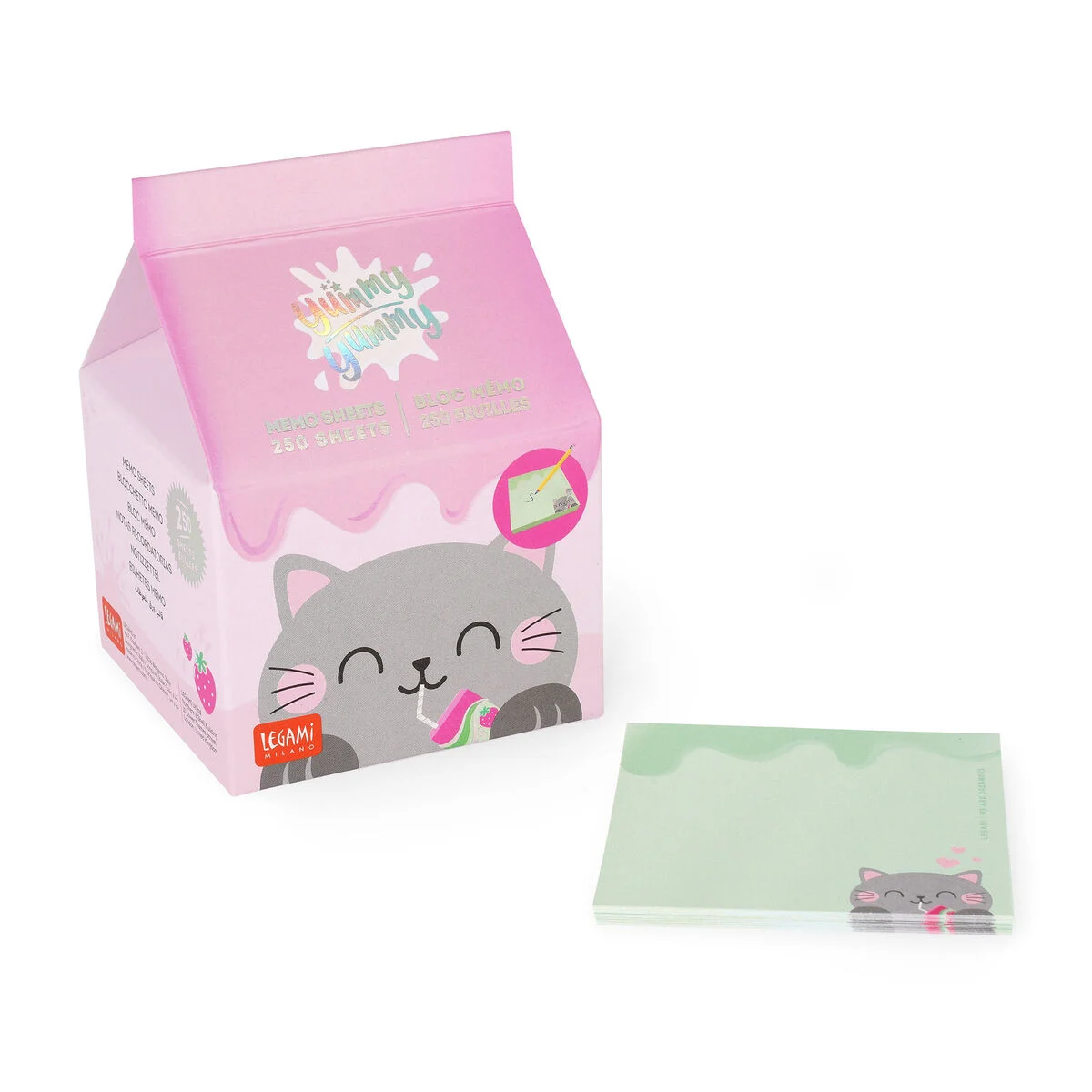 Legami Notizblock Kitty - Yummy Yummy Memo Pad