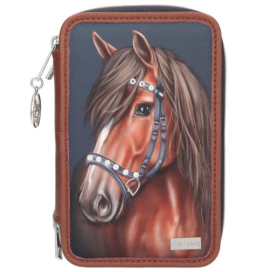 Depesche Miss Melody 3 Fach Federtasche LUXURY HORSE