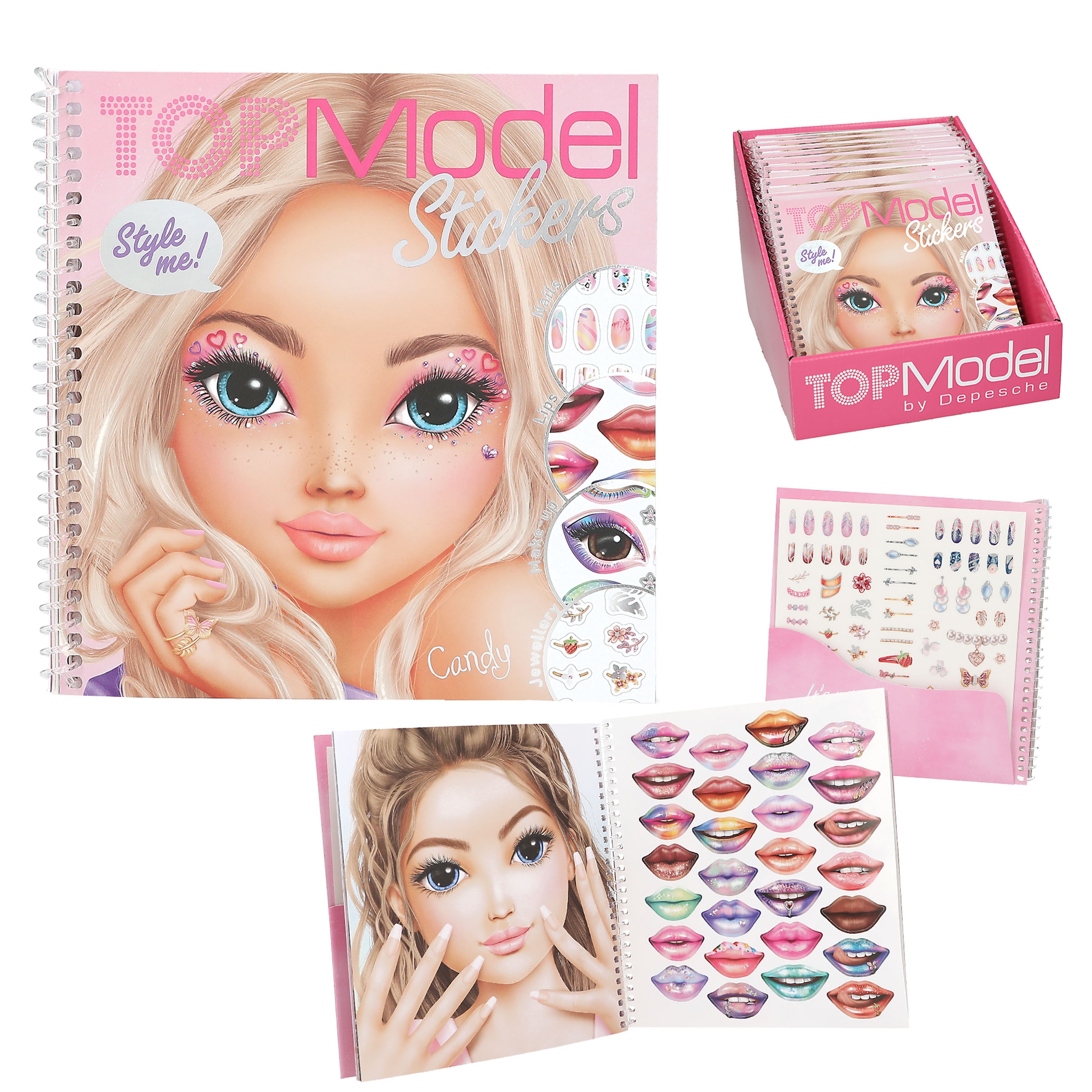TOPModel 13984 Dress Me Up Face - Stickerbuch mit 24 Seiten - inkl. 7 Stickerbögen