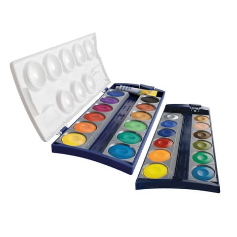 Pelikan Deckfarbkasten, 24 Farben, blau