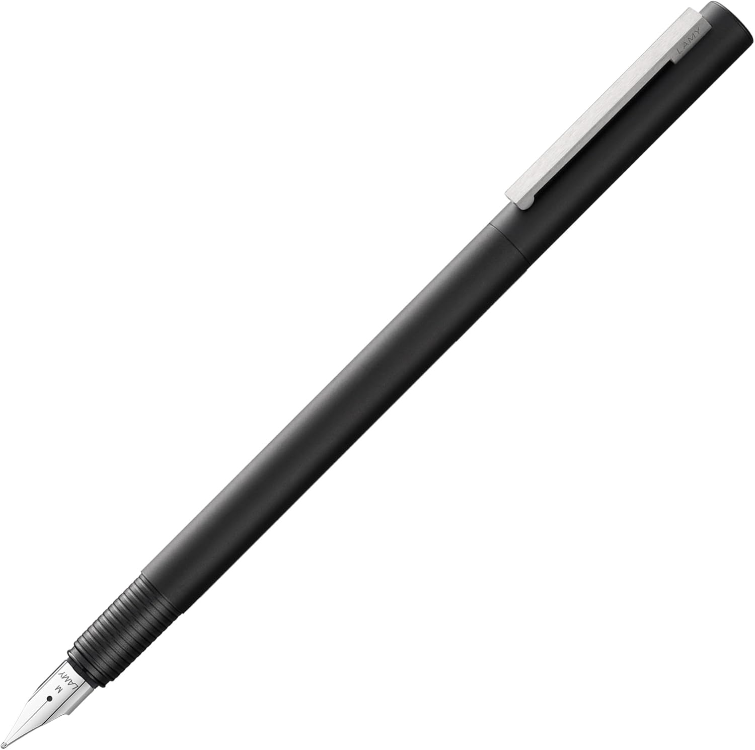 Lamy cp 1 black 056, edler Füllhalter in mattschwarz, Stahlfeder poliert, Feder M, inkl. Tintenpatrone