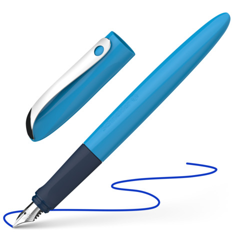 Schneider Wavy A Füllhalter, hellblau