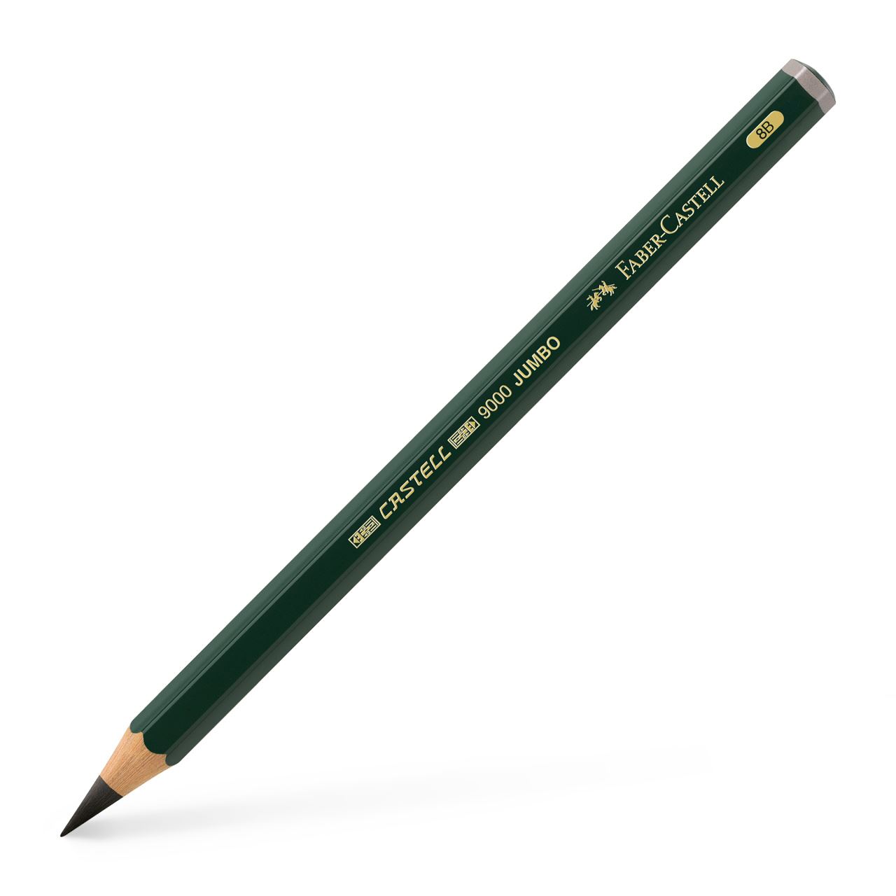 Faber-Castell Bleistift - Castell 9000 Jumbo - Härtegrad 8B