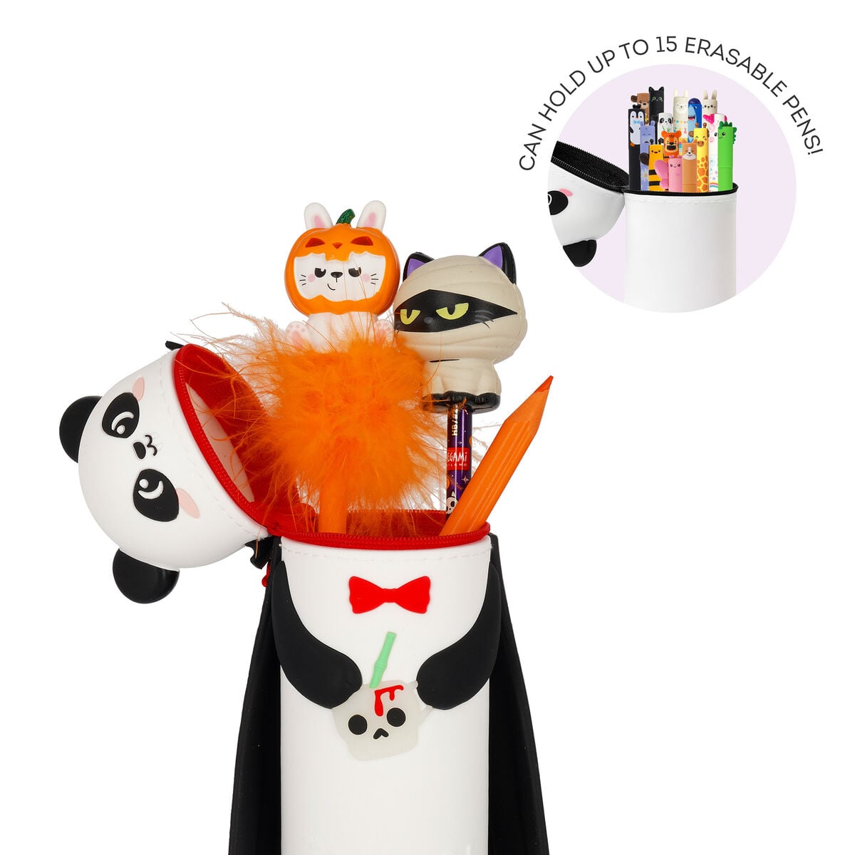 Legami Kawaii - Panda Bam-Boo - 2-in-1-Federmäppchen aus Silikon