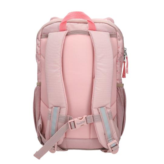 Princess Mimi Ergonomischer Rucksack Katze – rosa, mit Brustgurt und Reflektoren