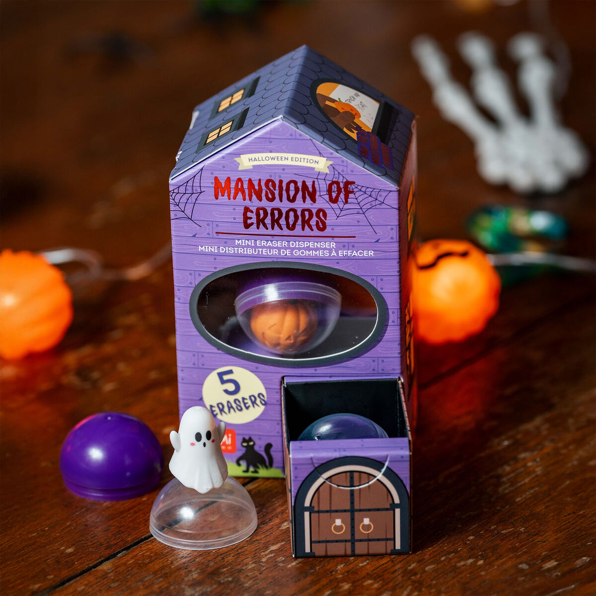 Legami Mini-Radiergummispender - Mansion of Errors - Halloween