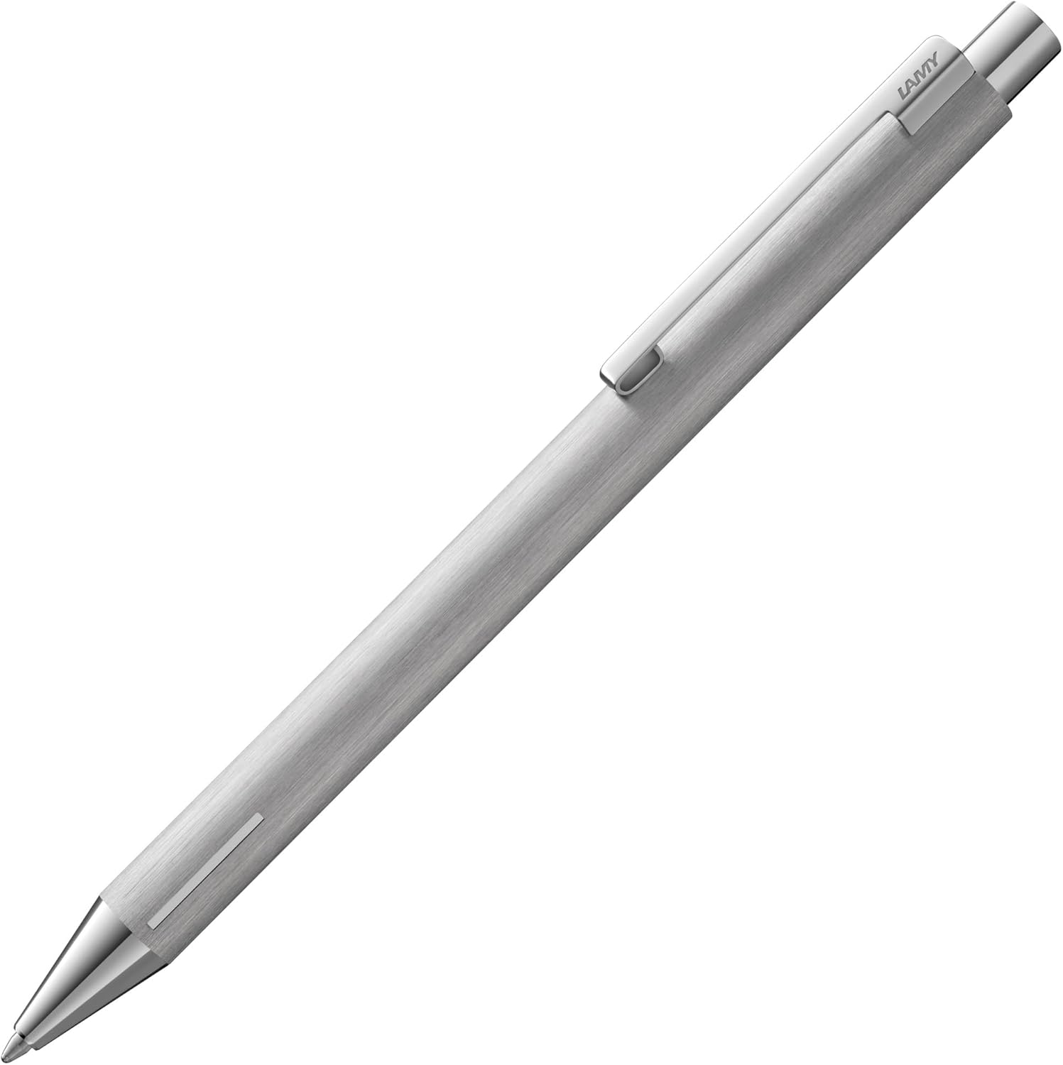 Lamy econ Kugelschreiber 240, Farbe: brushed, Edelstahlgehäuse inkl. Mine