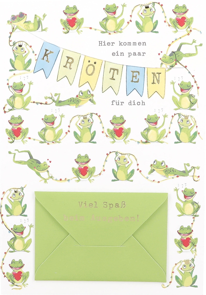 C'est la Vie Klappkarten - Hier kommen ein paar Kröten für dich... 022 C'est la Vie Klappkarten - Hier kommen ein paar Kröten für dich... 022