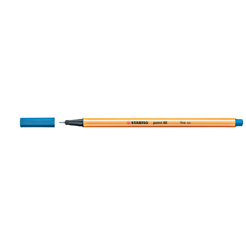 STABILO Fineliner point 88, 88/32, 0,4 mm, Farbe: Mittelblau