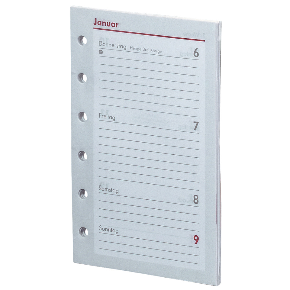 bsb Ersatzkalendarium, Kalendereinlagen, 2026, Pocket, ca. A7, 1W/2S, 02-0072