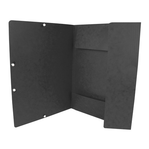 Q-CONNECT Gummizugmappe, A4, Karton, schwarz