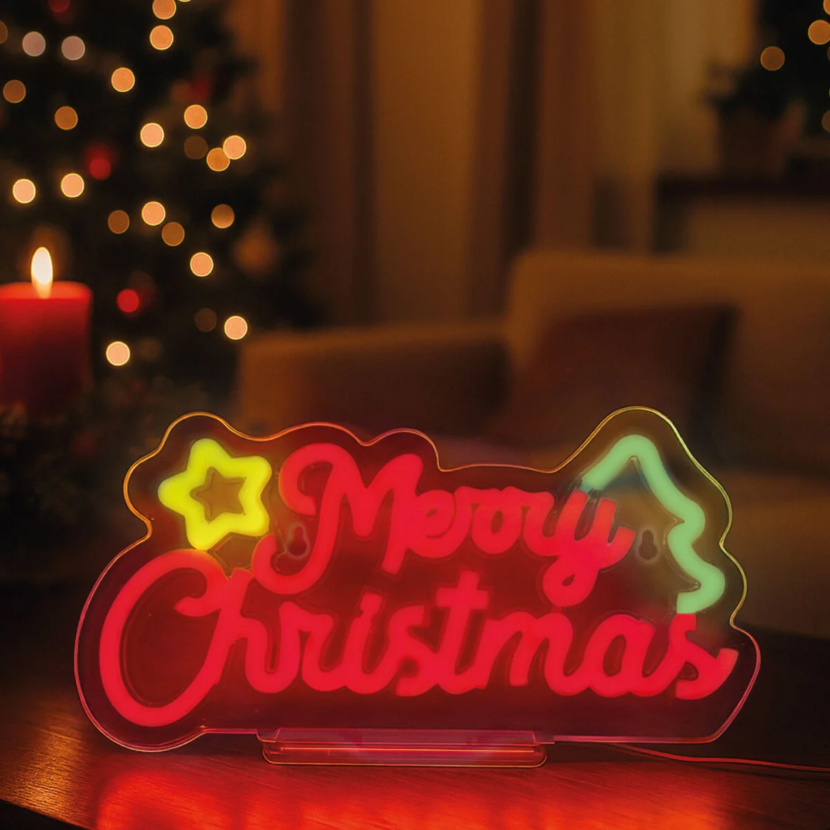Legami LED Lampe mit Neoneffekt - It´s a Sign - Merry Xmas