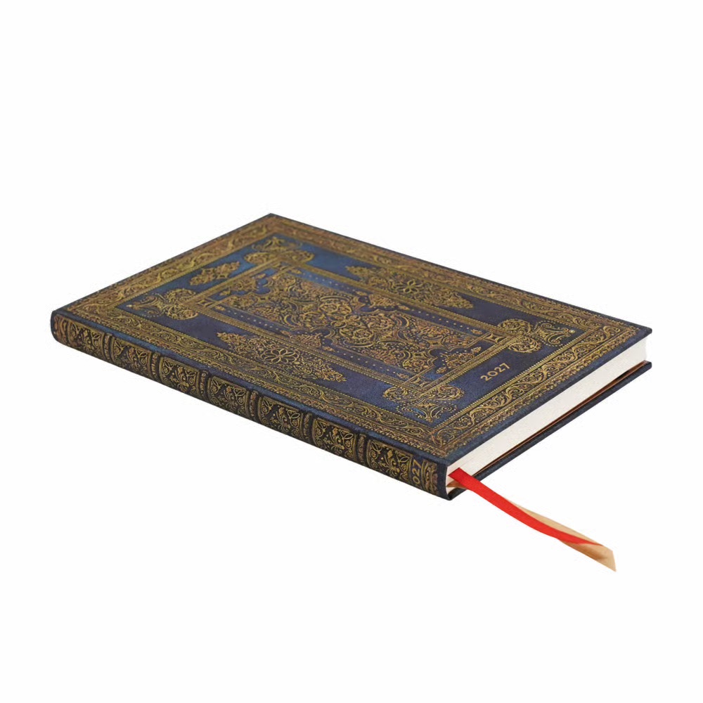 Paperblanks 2027 Blue Luxe Hardcover Maxi Verso 12-Monatskalender