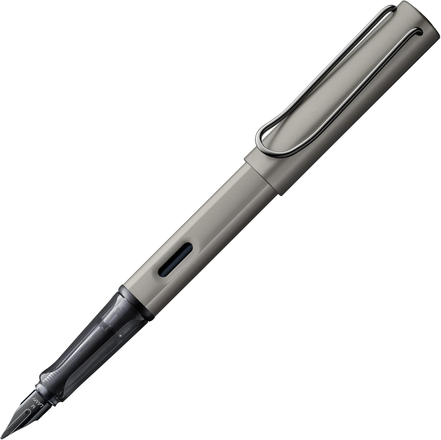 Lamy Lx edler Füllhalter aus Aluminium, Ruthenium Farbe, Feder M, inkl. Tintenpatrone