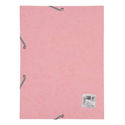 OXFORD Eckspanner Top File+, A4, Karton, pastellrosa