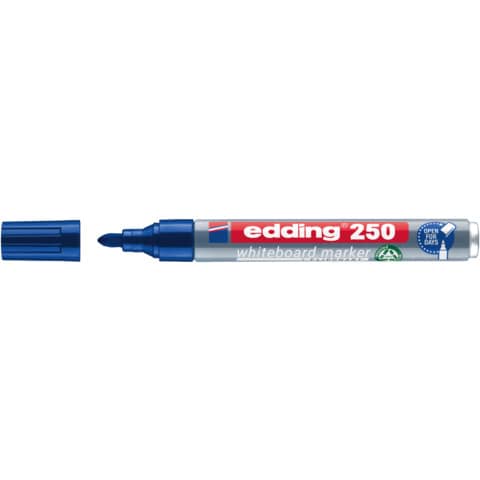 edding Boardmarker 250, 1,5-3mm, Rundspitze, blau