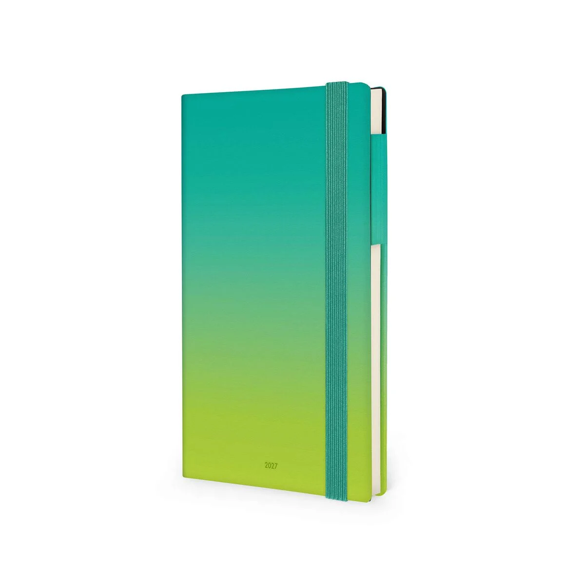 Legami Medium Weekly Diary mit Notizbuch „Shades of Green“ – 2028
