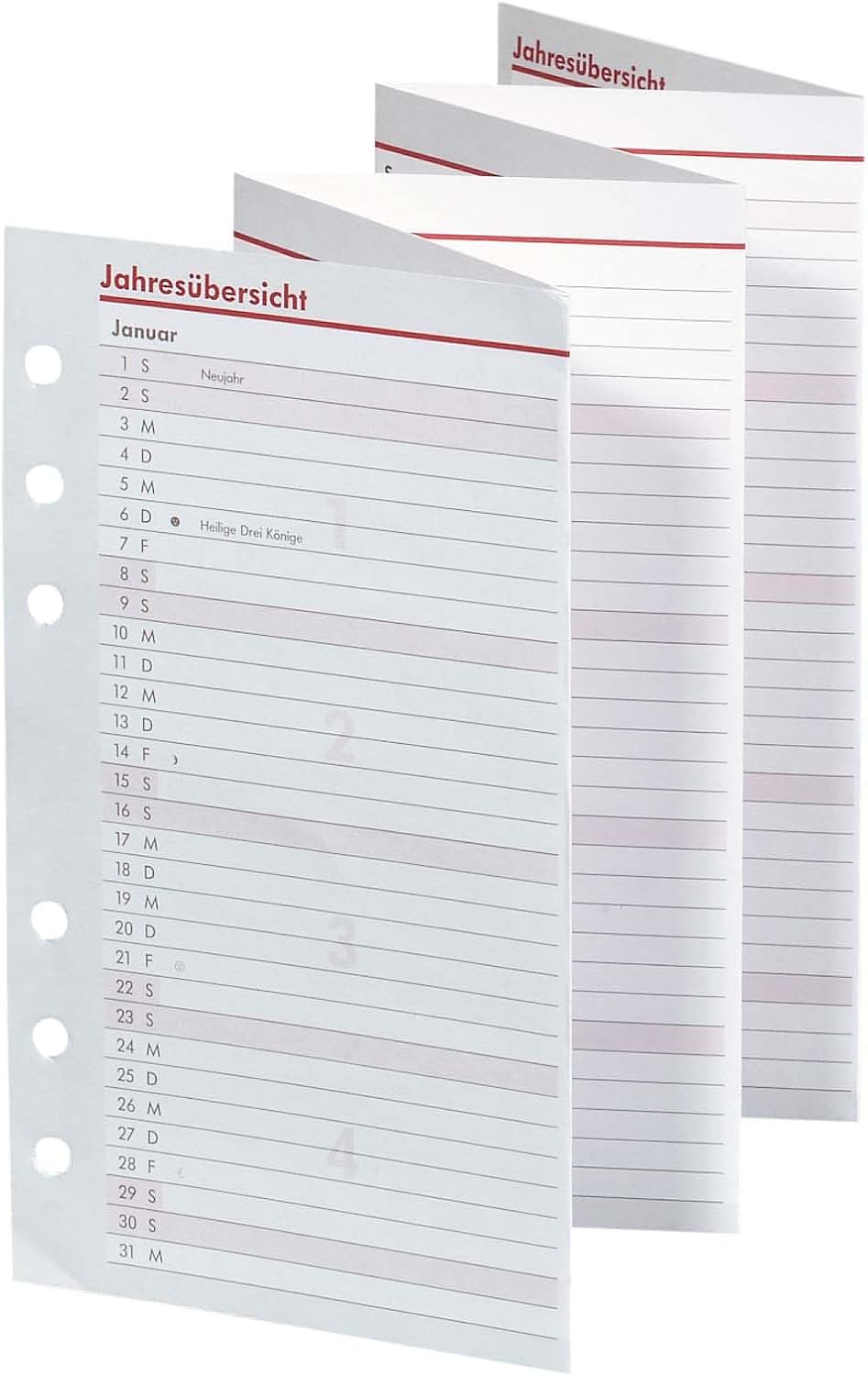 bsb Kalendarium Terminplaner 2026 Leporello Faltung Kompakt A6