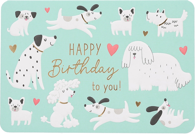 Kunterbunt Klappkarte 068 - Happy Birthday to you!