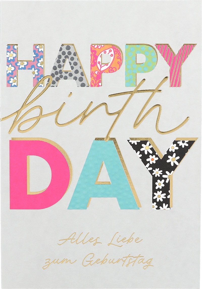 C'est la Vie Klappkarten - Happy Birthday Alles Liebe zum ... 020 C'est la Vie Klappkarten - Happy Birthday Alles Liebe zum ... 020
