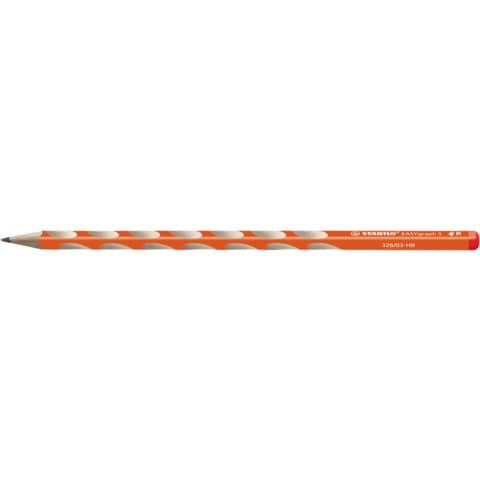 STABILO Bleistift EASYgraph S Rechtshänder, HB, Farbe: Orange