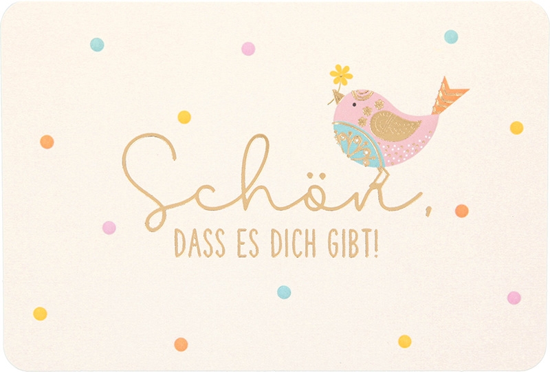 Kunterbunt Medikarten 012 -  Schön, dass es dich gibt!