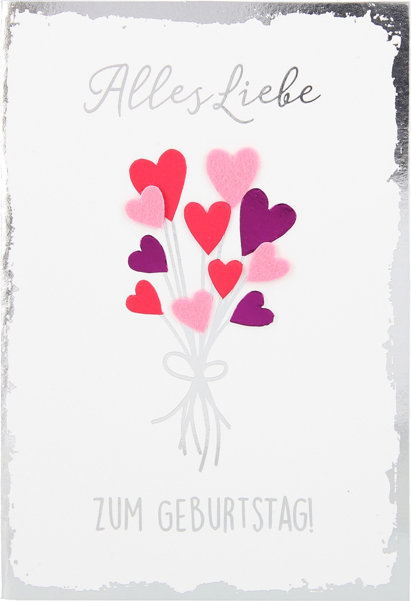Elegance Klappkarten 040 - Alles Liebe zum Geburtstag!