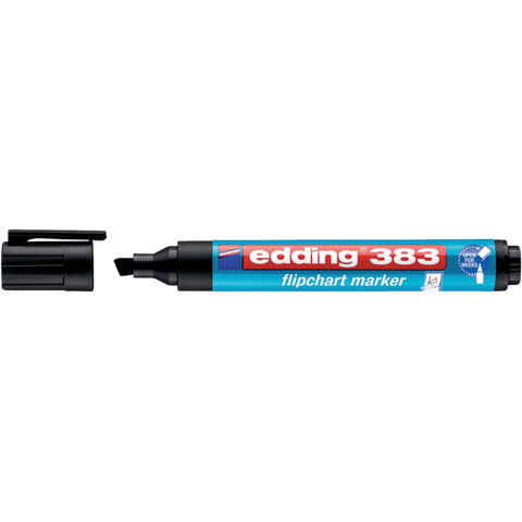 edding Flipchartmarker 383, 1-5 mm, Keilspitze, schwarz