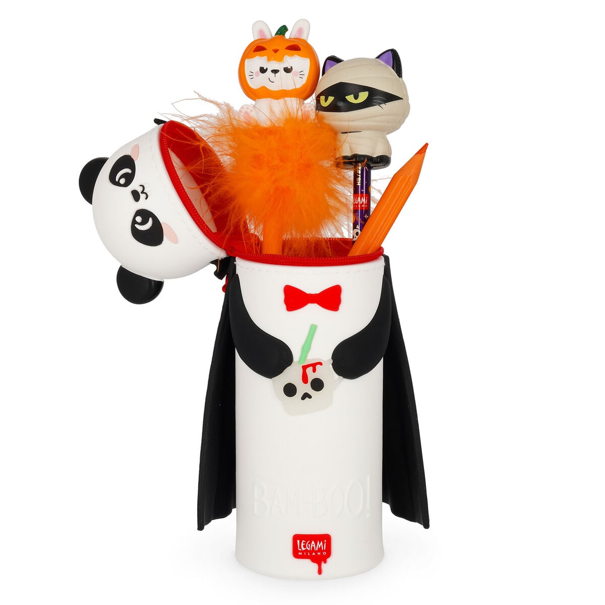 Legami Kawaii - Panda Bam-Boo - 2-in-1-Federmäppchen aus Silikon