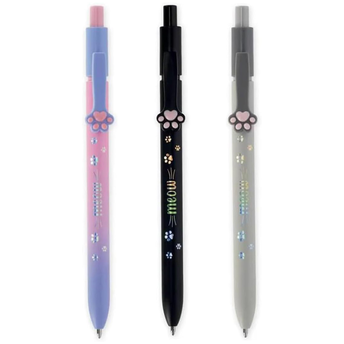 Legami Kugelschreiber mit Katzenmotiv - 3er-Set