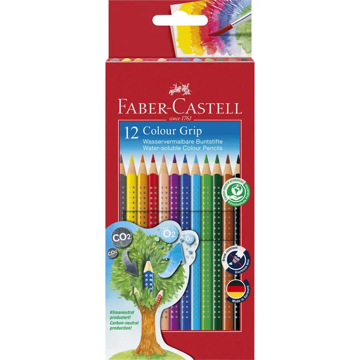 Faber-Castell Colour Grip - Wasservermalbare Buntstifte