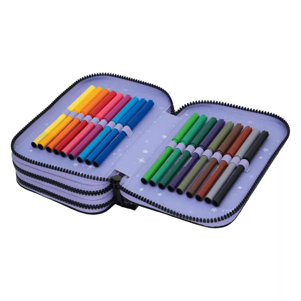 Coolpack JUMPER 3 gefülltes Etui Kuromi – 3 Fächer, 48-teilig