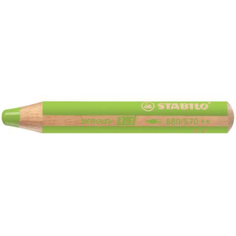 STABILO Multitalent-Stift woody 3 in 1, 880/570, Farbe: Hellgrün