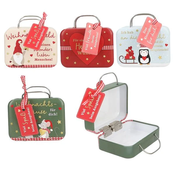 Depesche Weihnachtliche Geldkoffer - sortiert