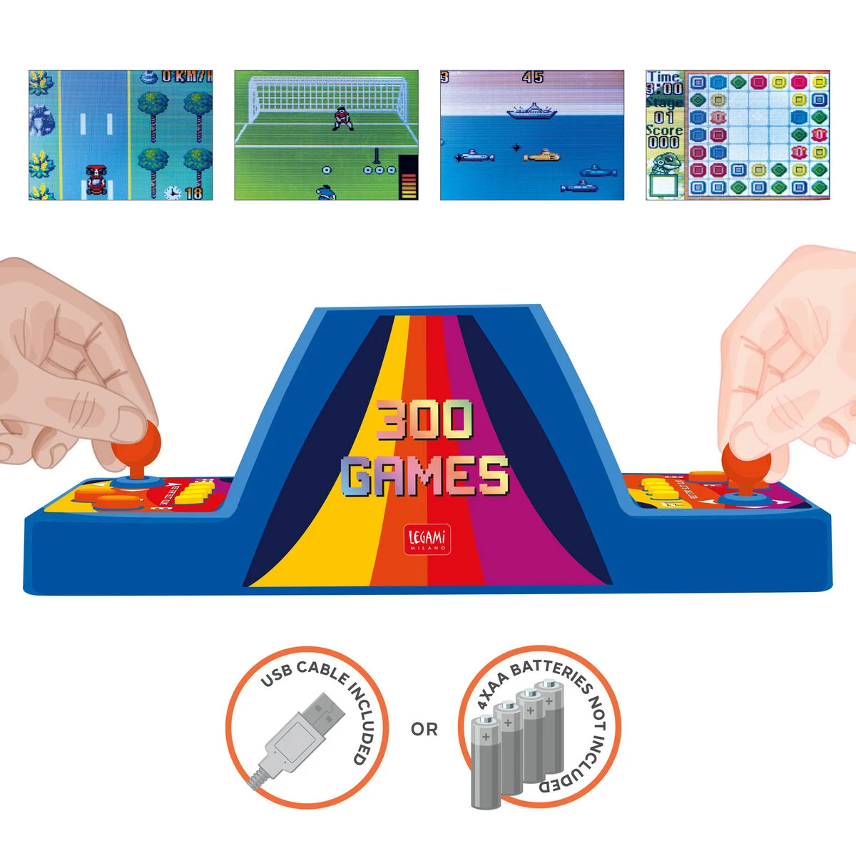 Legami Mini-Arcade-Videospiel für zwei Spieler