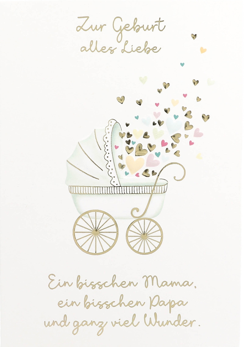 C'est la Vie Klappkarten - Zur Geburt alles Liebe Ein bisschen... 035