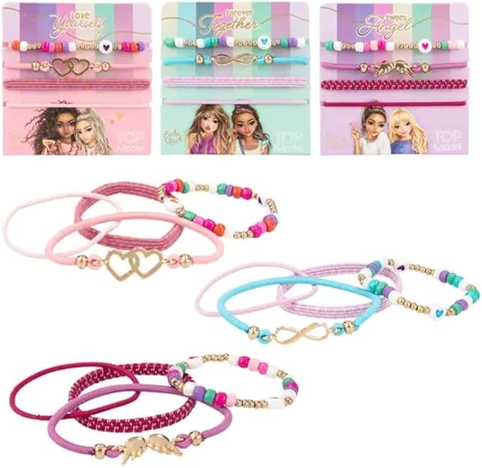 TOPModel Freundschaftsarmbänder Schmuckset, Haarschmuckset