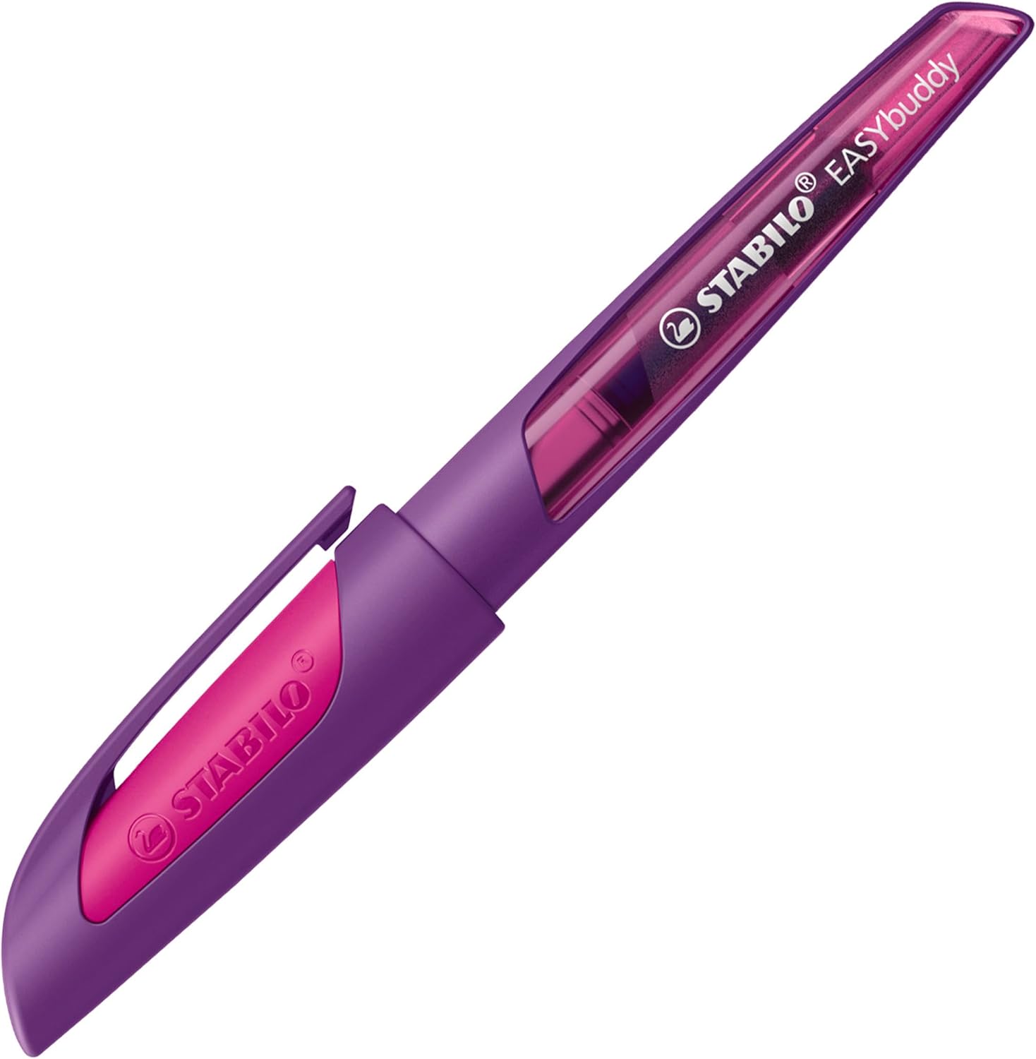 STABILO Schulfüller - Feder L (linkshänder), inkl. Patrone, lila/magenta