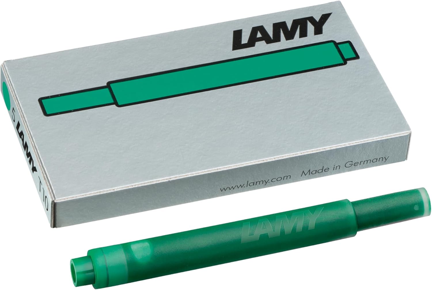 Lamy T10 Großraum-Tintenpatronen - Packung mit 5 Stück - grün